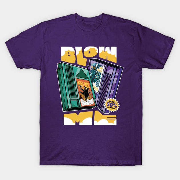 Blow Me // Funny Retro Gamer // Old School Video Games T-Shirt by SLAG_Creative